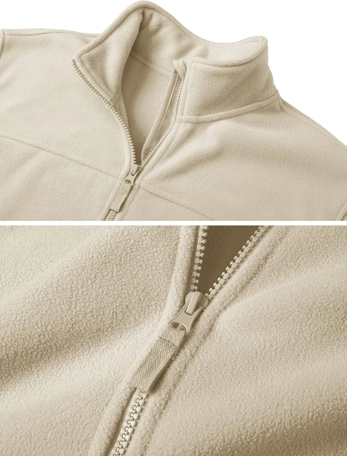 CRYSULLY Men's Fleece Tactical Military Jacket Winter Full Zip Warm Thicken Military Coats
