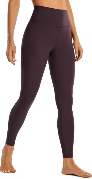 CRZ YOGA Womens Brushed Naked Feeling Workout Leggings 28"- High Waisted Gym Compression Tummy Control Yoga Pants