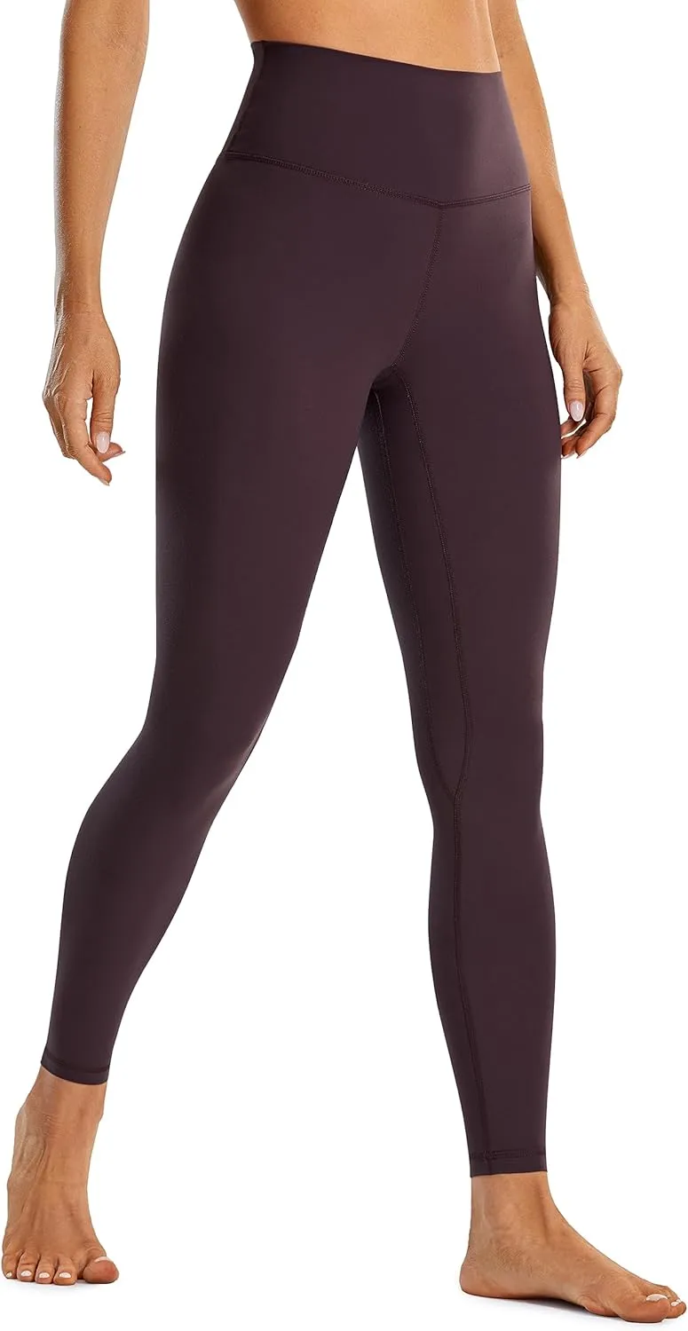 CRZ YOGA Womens Brushed Naked Feeling Workout Leggings 28"- High Waisted Gym Compression Tummy Control Yoga Pants