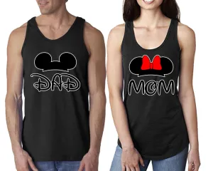 Dad & Mom Couple Matching Tank Tops – Comfortable & Stylish | Sold Separately in Unisex Sizes