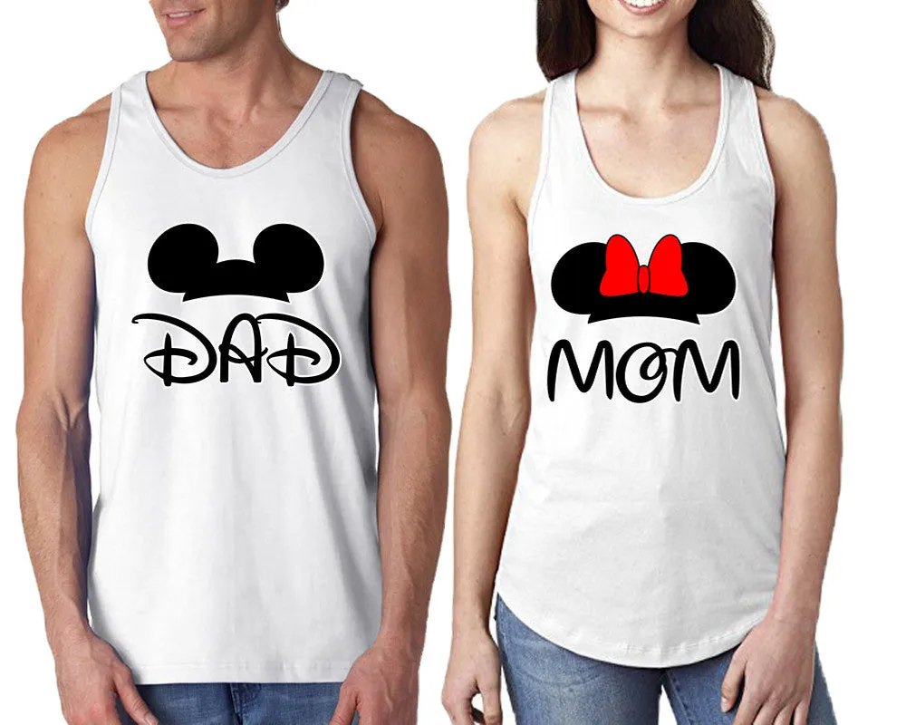 Dad & Mom Couple Matching Tank Tops – Comfortable & Stylish | Sold Separately in Unisex Sizes