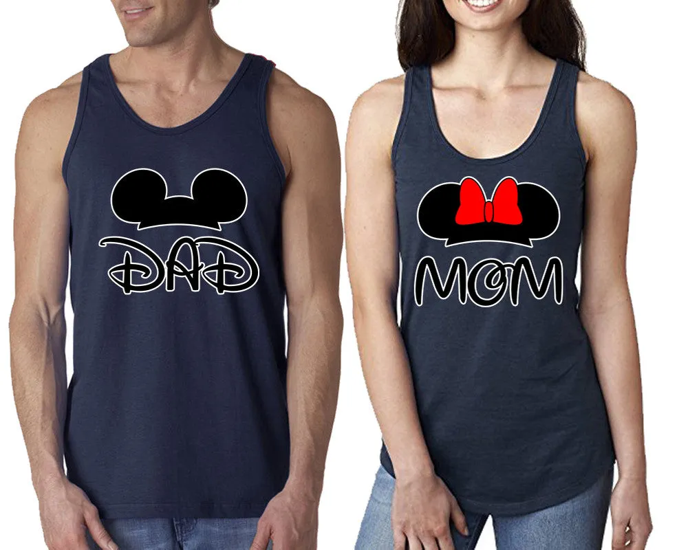 Dad & Mom Couple Matching Tank Tops – Comfortable & Stylish | Sold Separately in Unisex Sizes