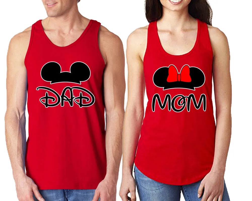 Dad & Mom Couple Matching Tank Tops – Comfortable & Stylish | Sold Separately in Unisex Sizes