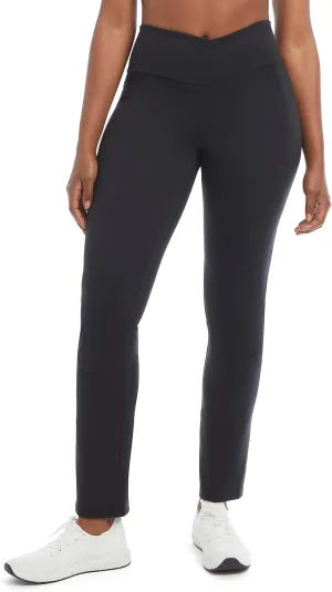 Danskin Women's Studio Cross Waist Flare Yoga Pant