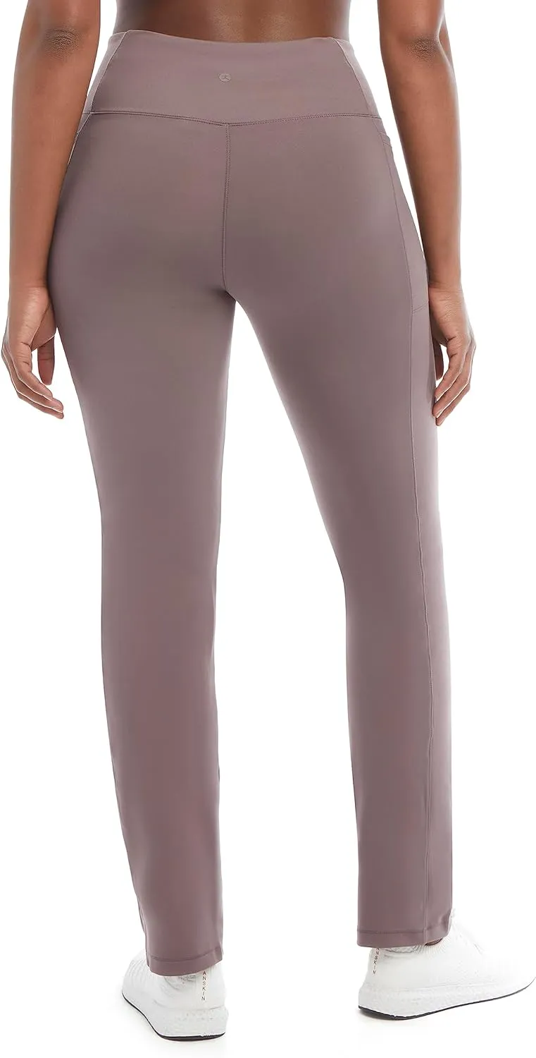 Danskin Women's Studio Cross Waist Flare Yoga Pant