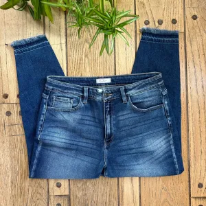 Distressed Hem Jeans