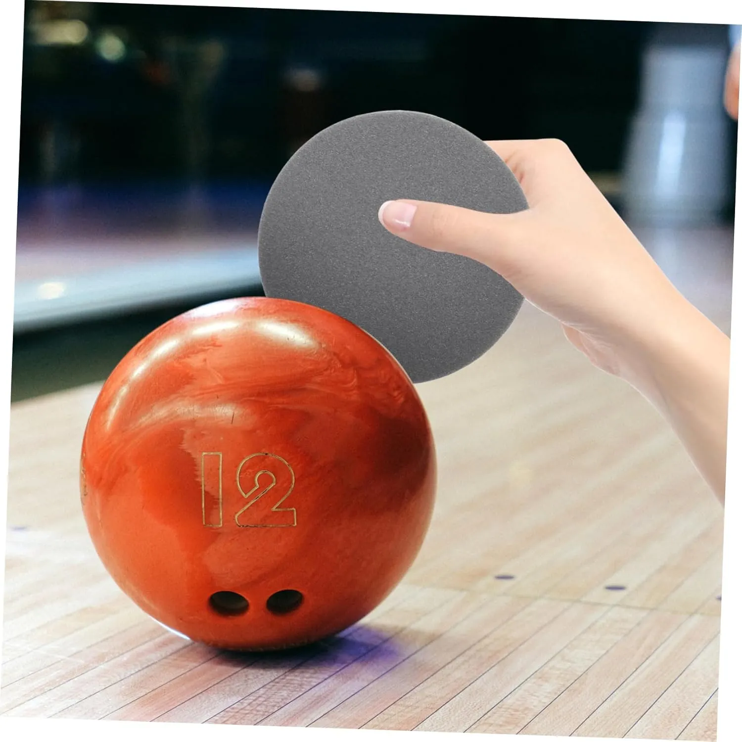 DOITOOL Professional Bowling Ball Polishing Pad 6-Piece Set Non-Abrasive Sandpaper Sponge
