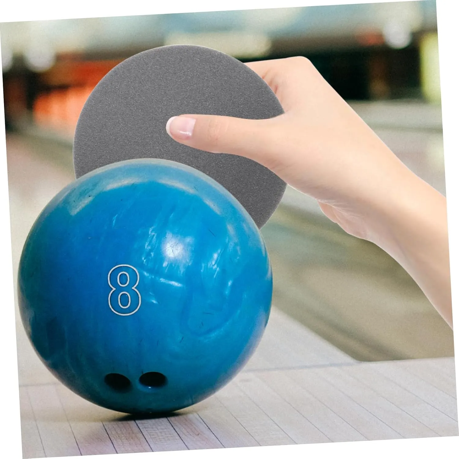 DOITOOL Professional Bowling Ball Polishing Pad 6-Piece Set Non-Abrasive Sandpaper Sponge
