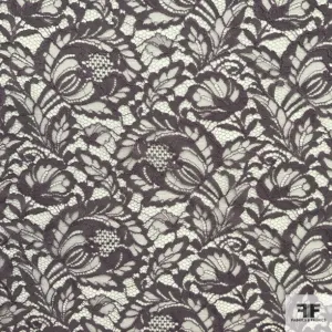 Double Scalloped Leavers Lace - Lavender