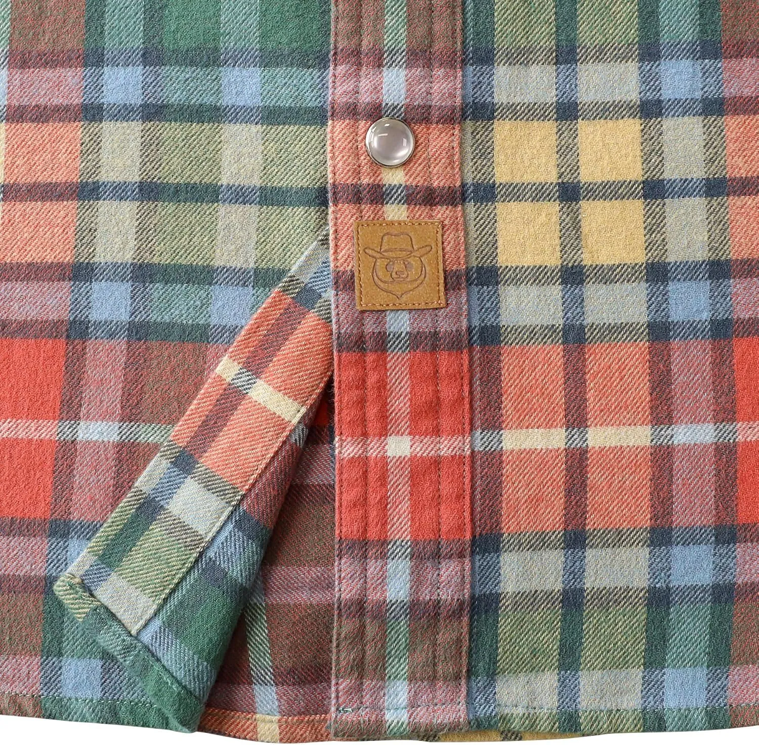 Dubinik Mens Flannel Shirts Long Sleeve Casual Cozy Pearl Snap Shirts for Men Western Cowboy Plaid Soft Pure Cotton