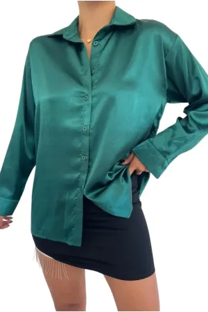 Emerald Green Button Down Shirt