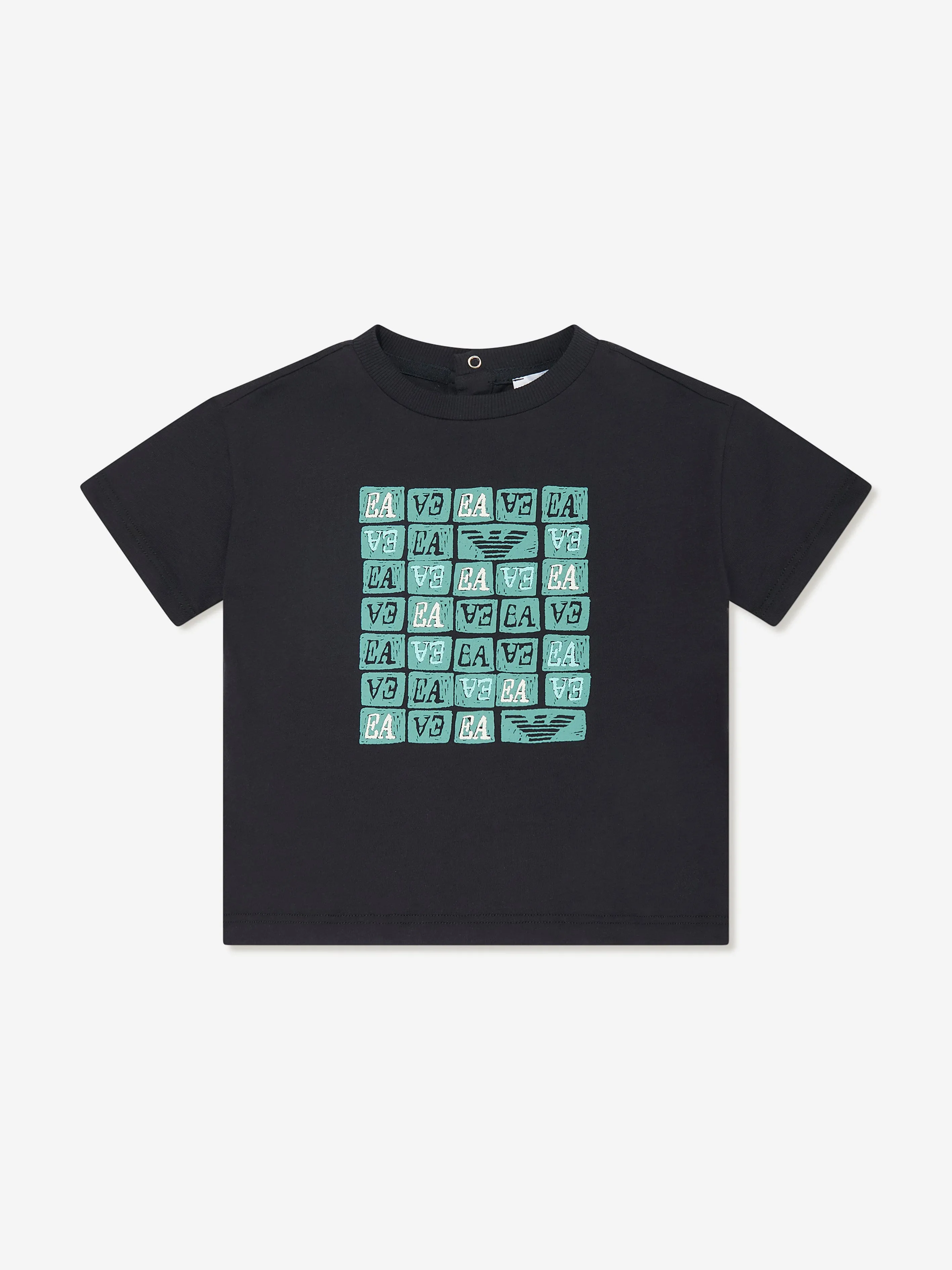 Emporio Armani Baby Boys 2 Pack T-Shirt Set in Multicolour