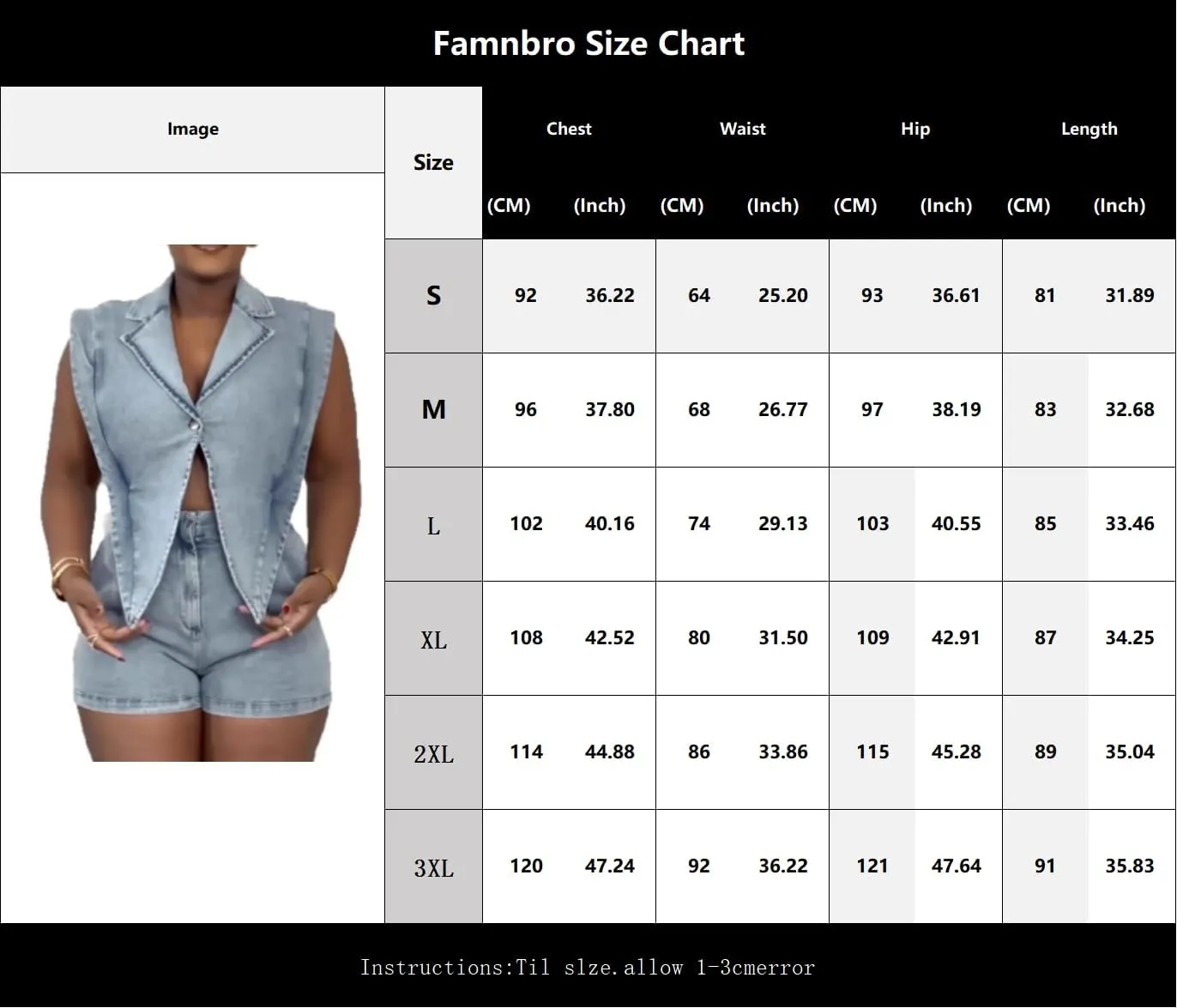 Famnbro Womens Denim Romper Y2k Sleeveless V Neck Lapel Blazers Vest Work Business Short Jeans Jumpsuits