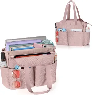 Fasrom Laptop Tote Bag for Women, 15.6 Inch Work Purse with Pockets, Professional Shoulder Bag for Office & Travel