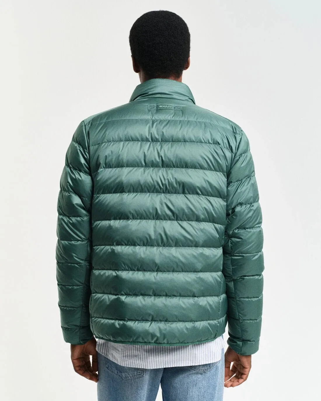 GANT Light Down Jacket in Woody Green