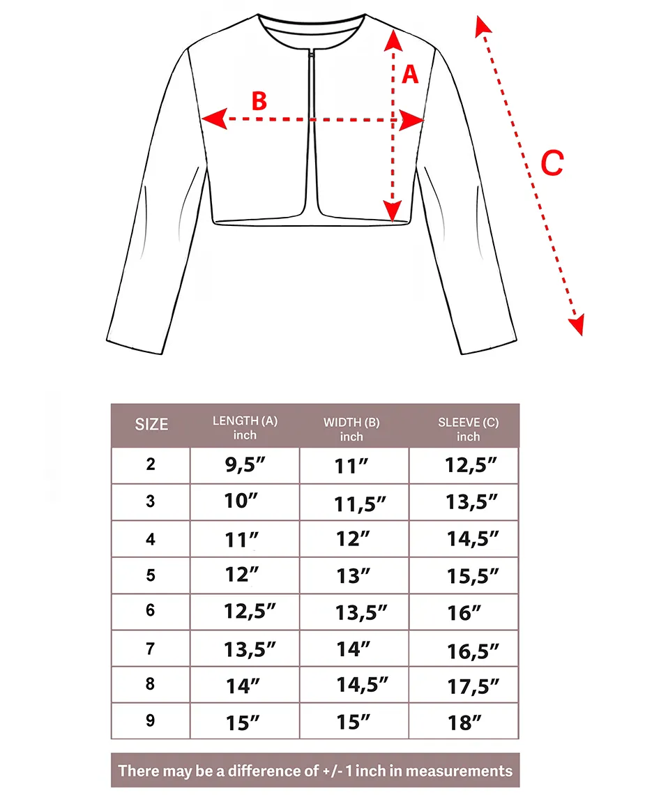 Girls Cozy Crewneck Bolero Cardigan