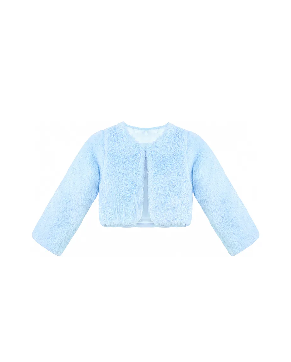Girls Cozy Crewneck Bolero Cardigan