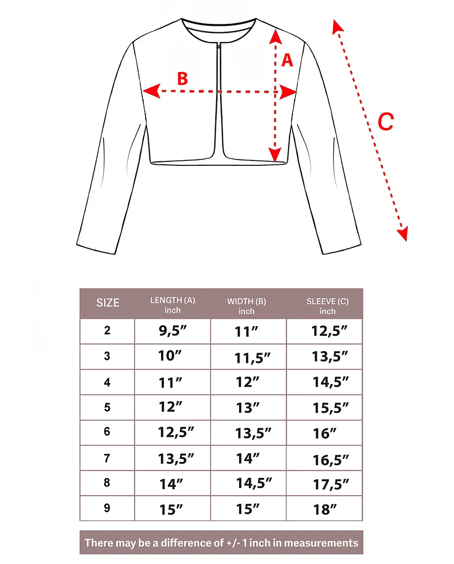 Girls Cozy Crewneck Bolero Cardigan