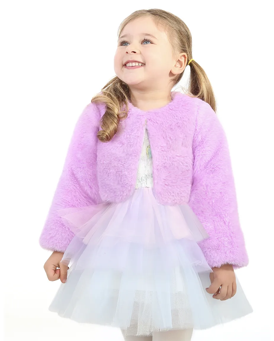 Girls Cozy Crewneck Bolero Cardigan