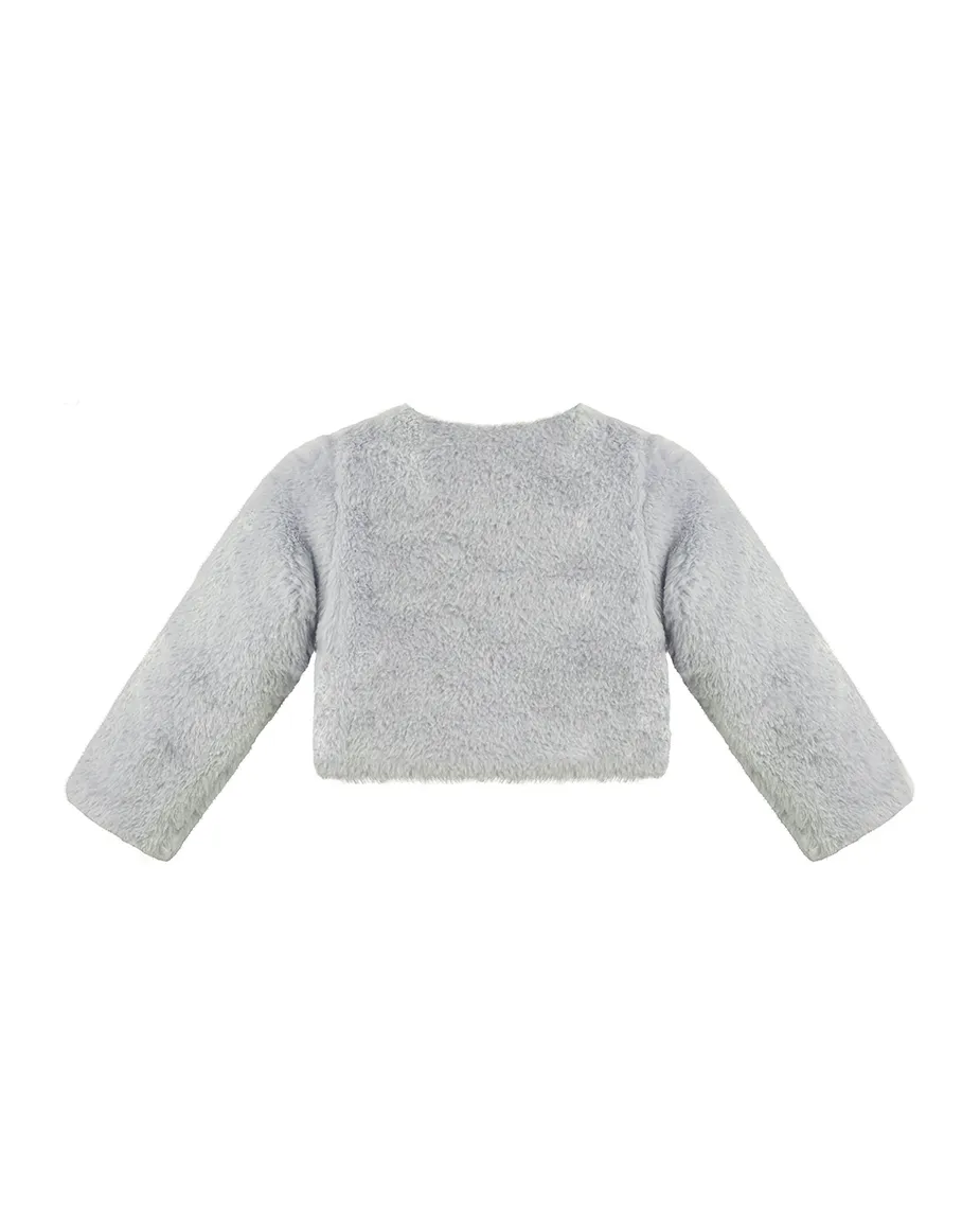 Girls Cozy Crewneck Bolero Cardigan