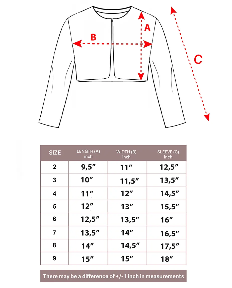 Girls Cozy Crewneck Bolero Cardigan