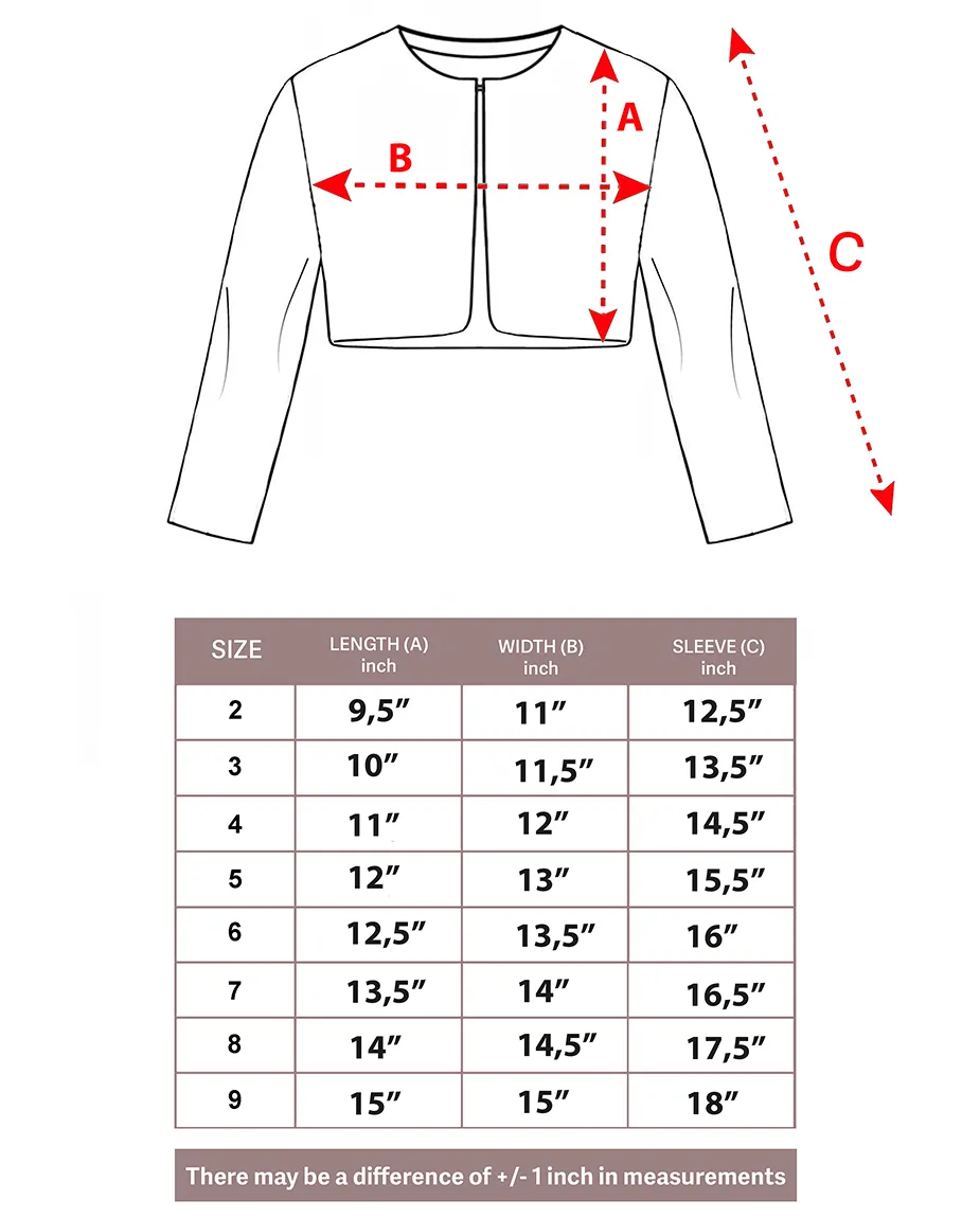 Girls Cozy Crewneck Bolero Cardigan