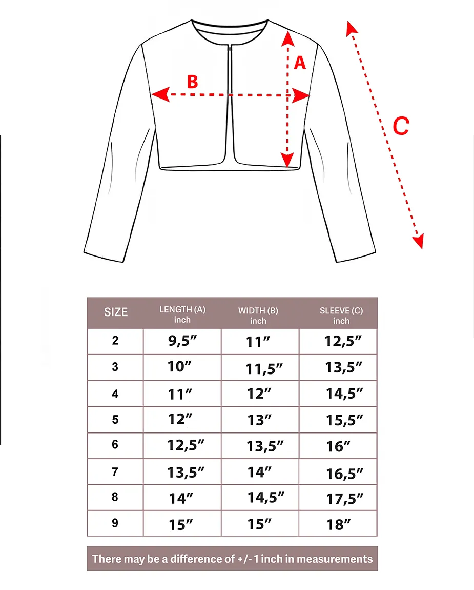 Girls Cozy Crewneck Bolero Cardigan