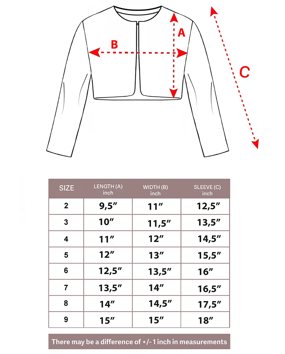 Girls Cozy Crewneck Bolero Cardigan