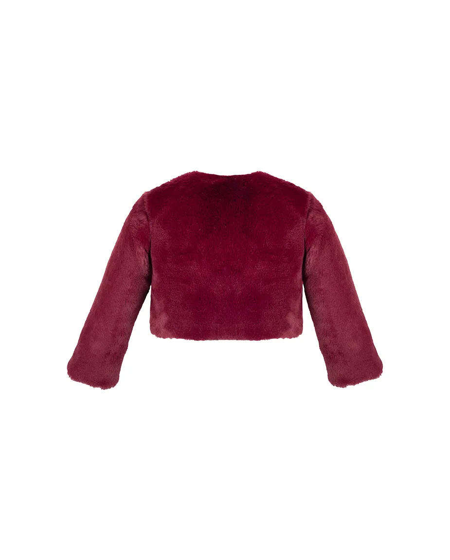 Girls Cozy Crewneck Bolero Cardigan