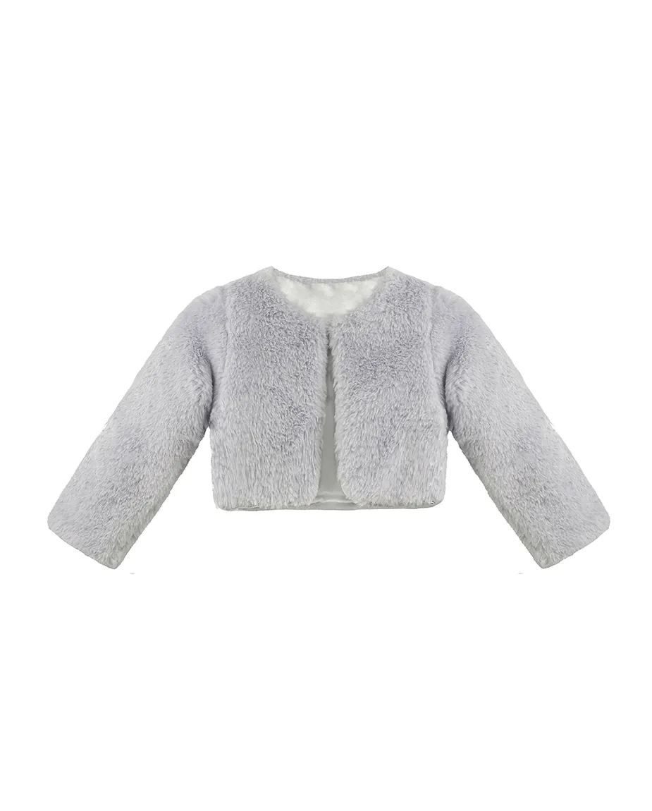 Girls Cozy Crewneck Bolero Cardigan