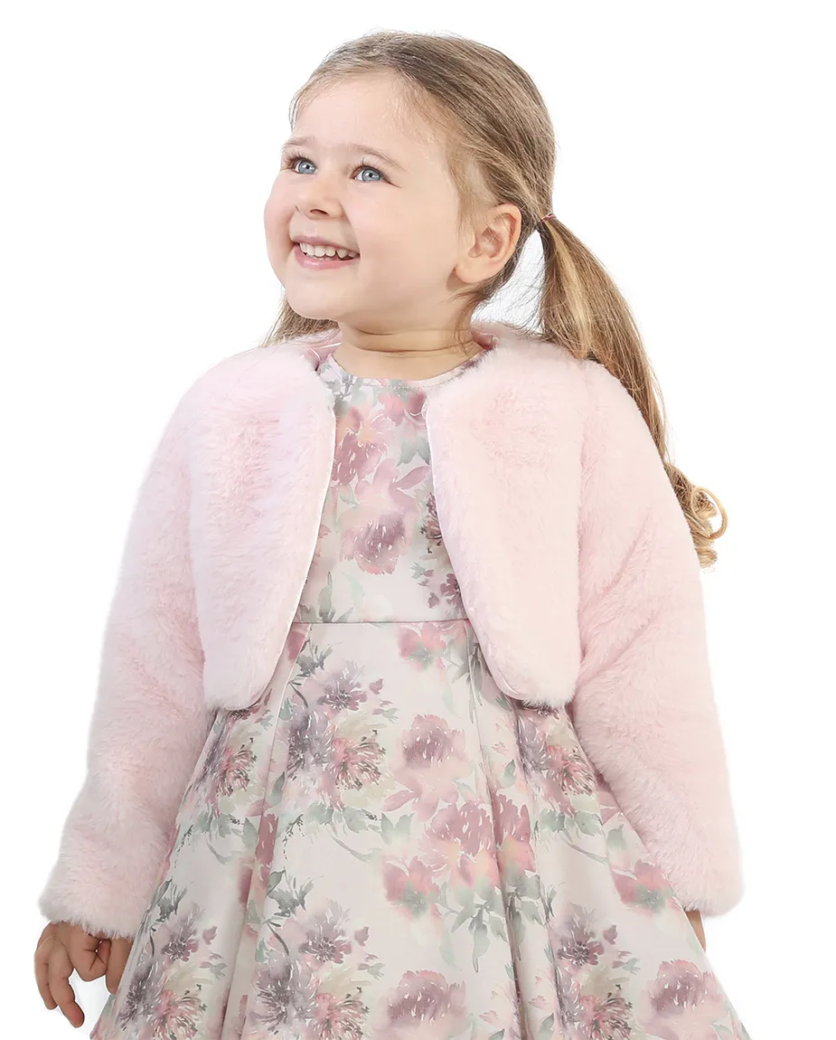 Girls Cozy Crewneck Bolero Cardigan
