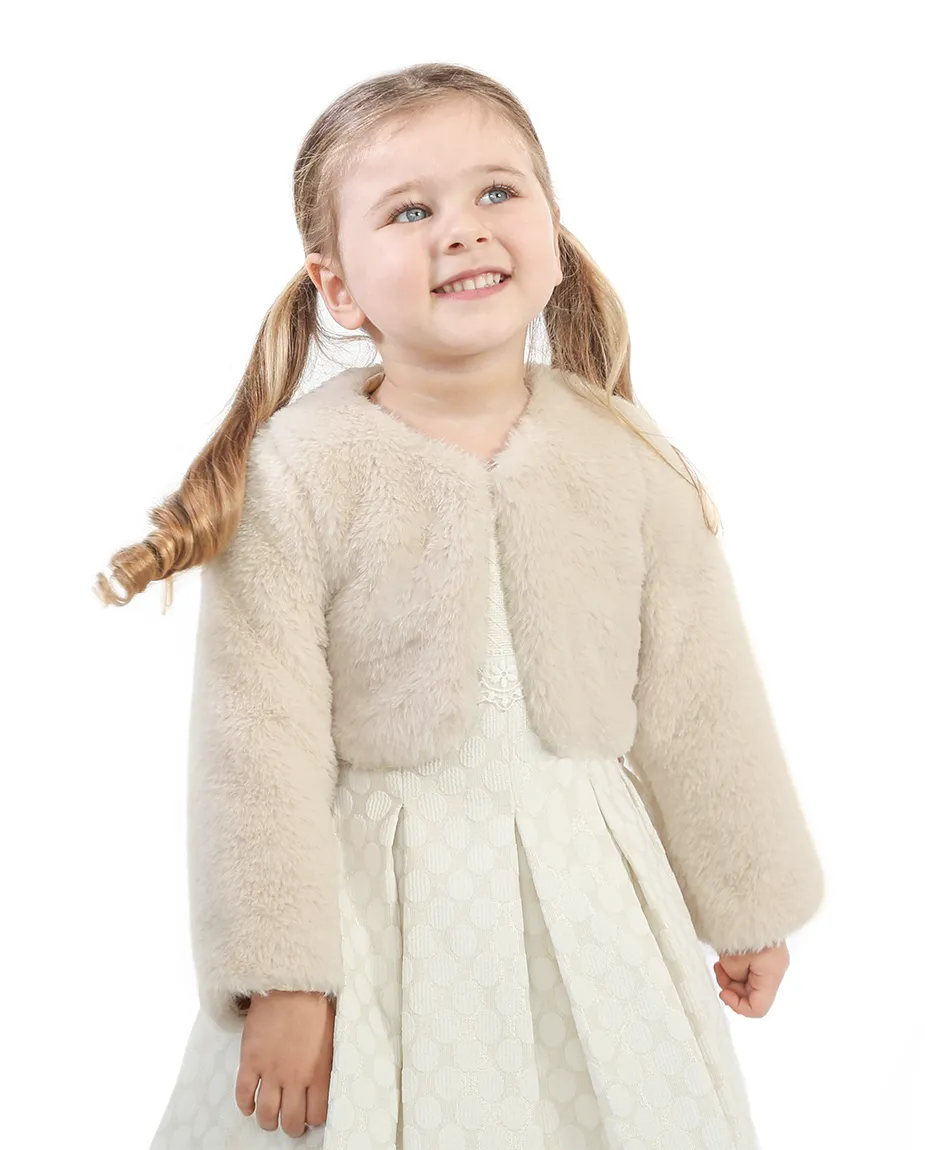 Girls Cozy Crewneck Bolero Cardigan