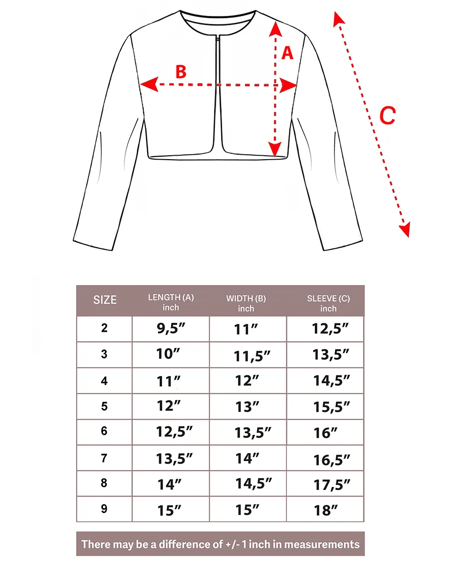 Girls Cozy Crewneck Bolero Cardigan