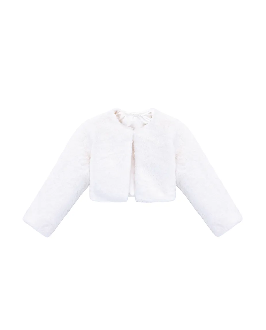 Girls Cozy Crewneck Bolero Cardigan
