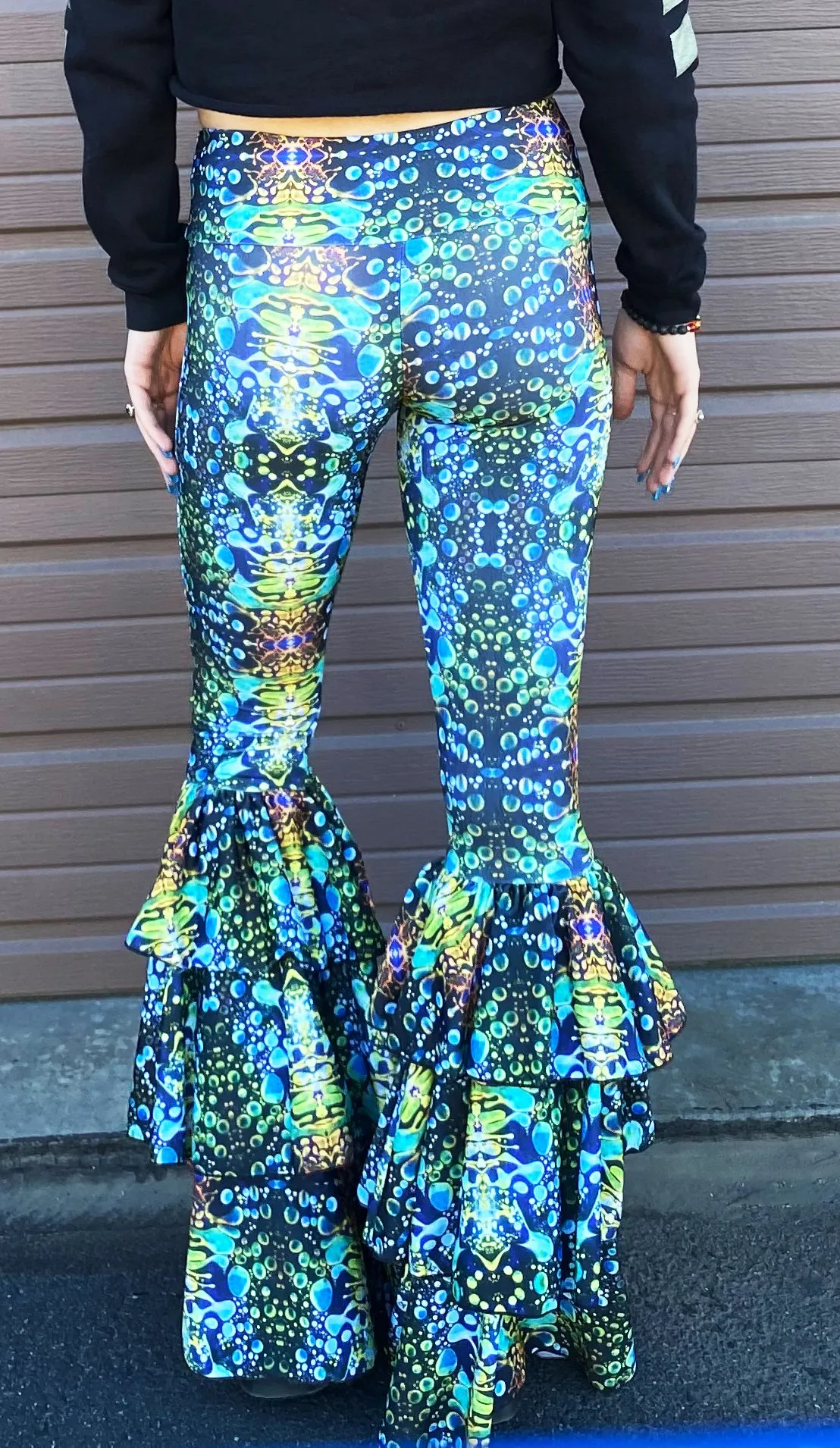 Green Liquid Light Pirate Pants