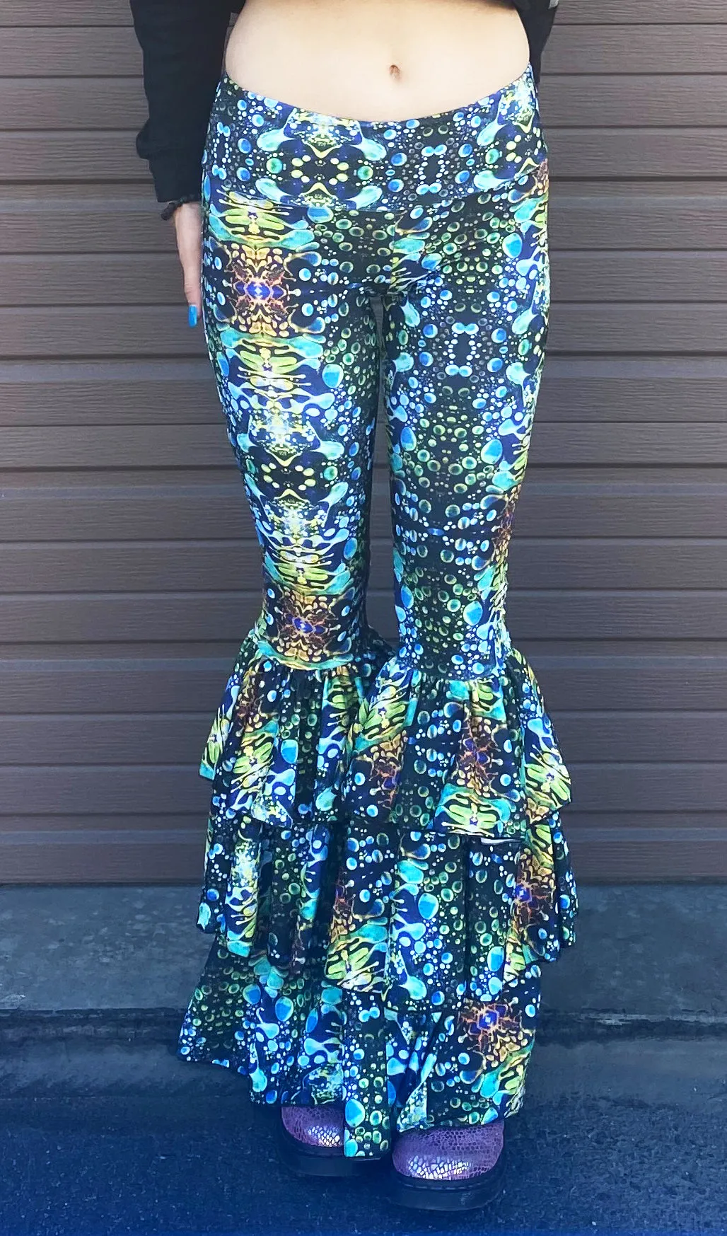 Green Liquid Light Pirate Pants