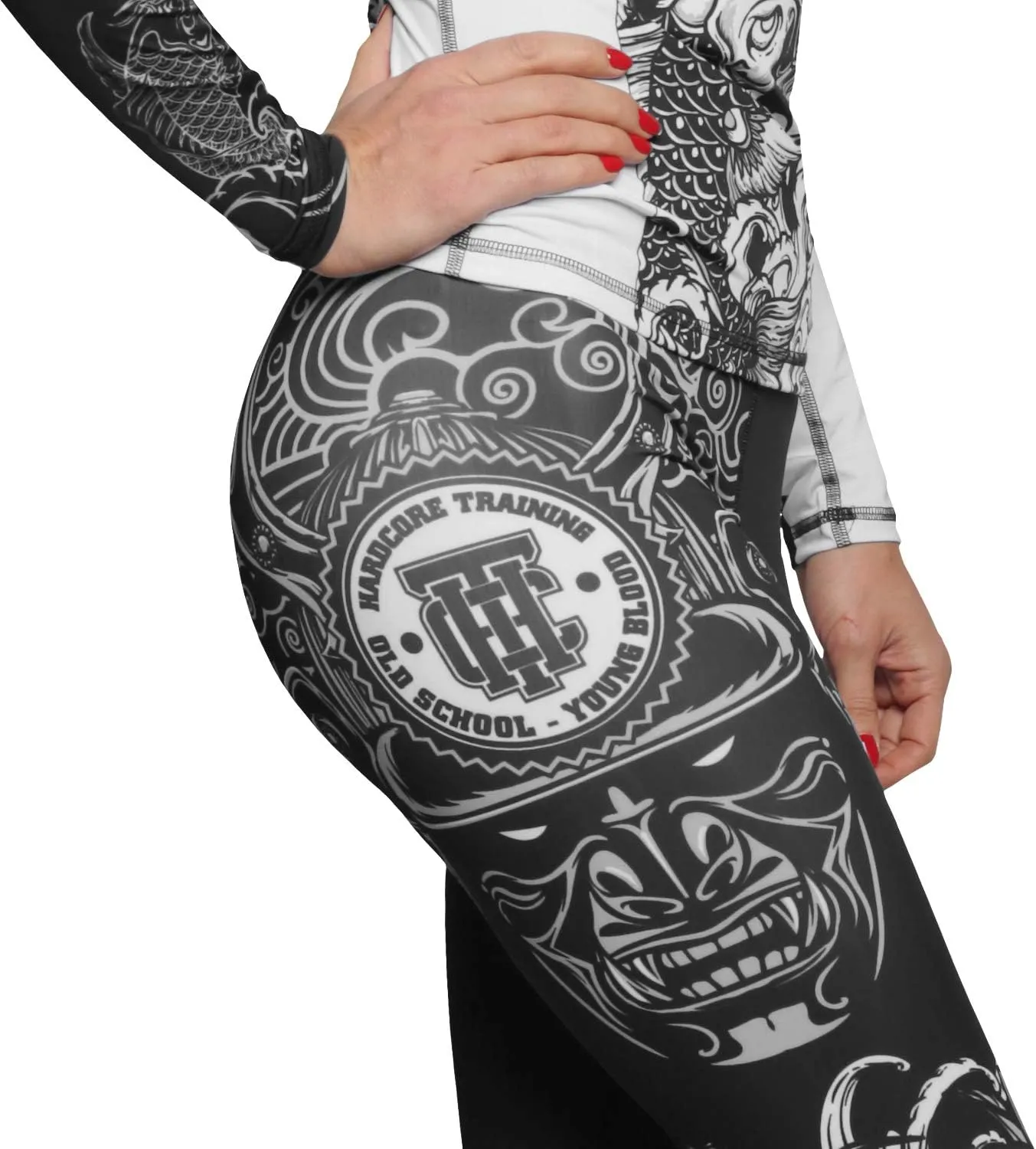 Hardcore Training Leggings Women Compression Pants Fitness Yoga Pilates Gym Running No Gi Base Layer