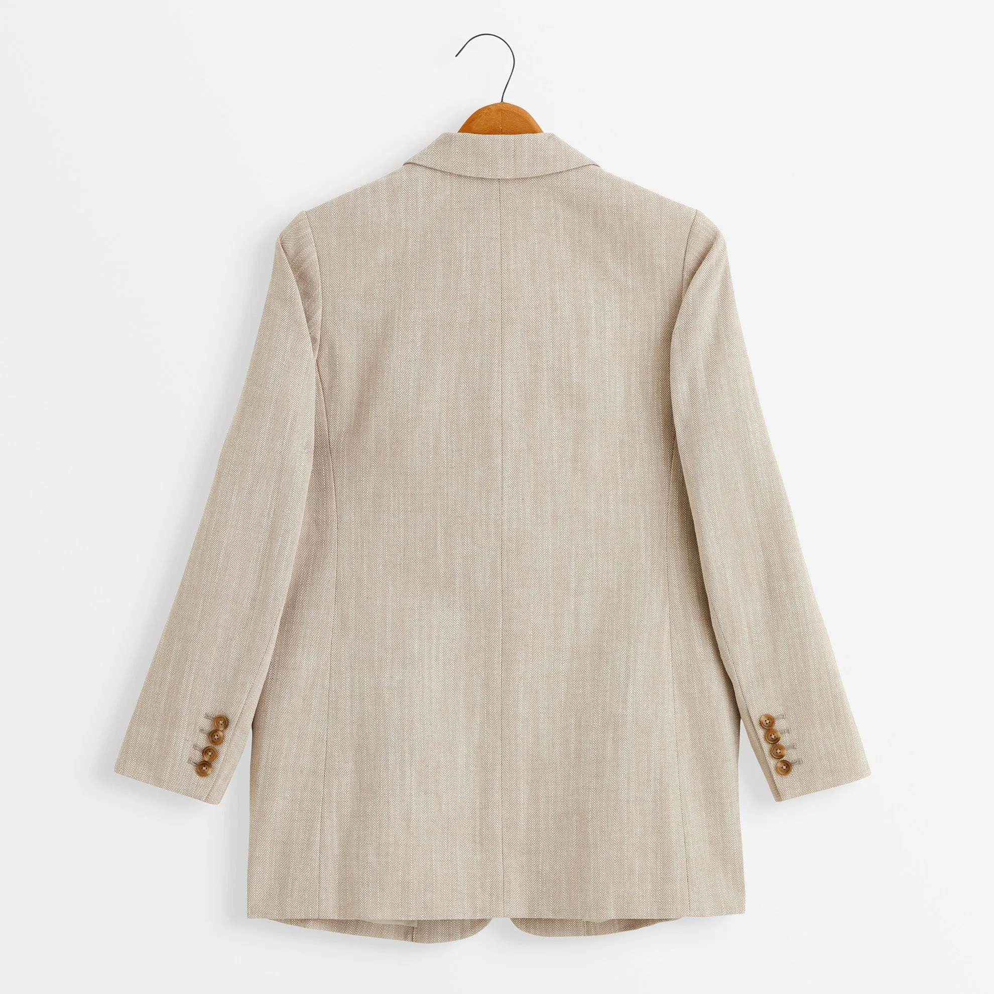 Herringbone Oversized Blazer