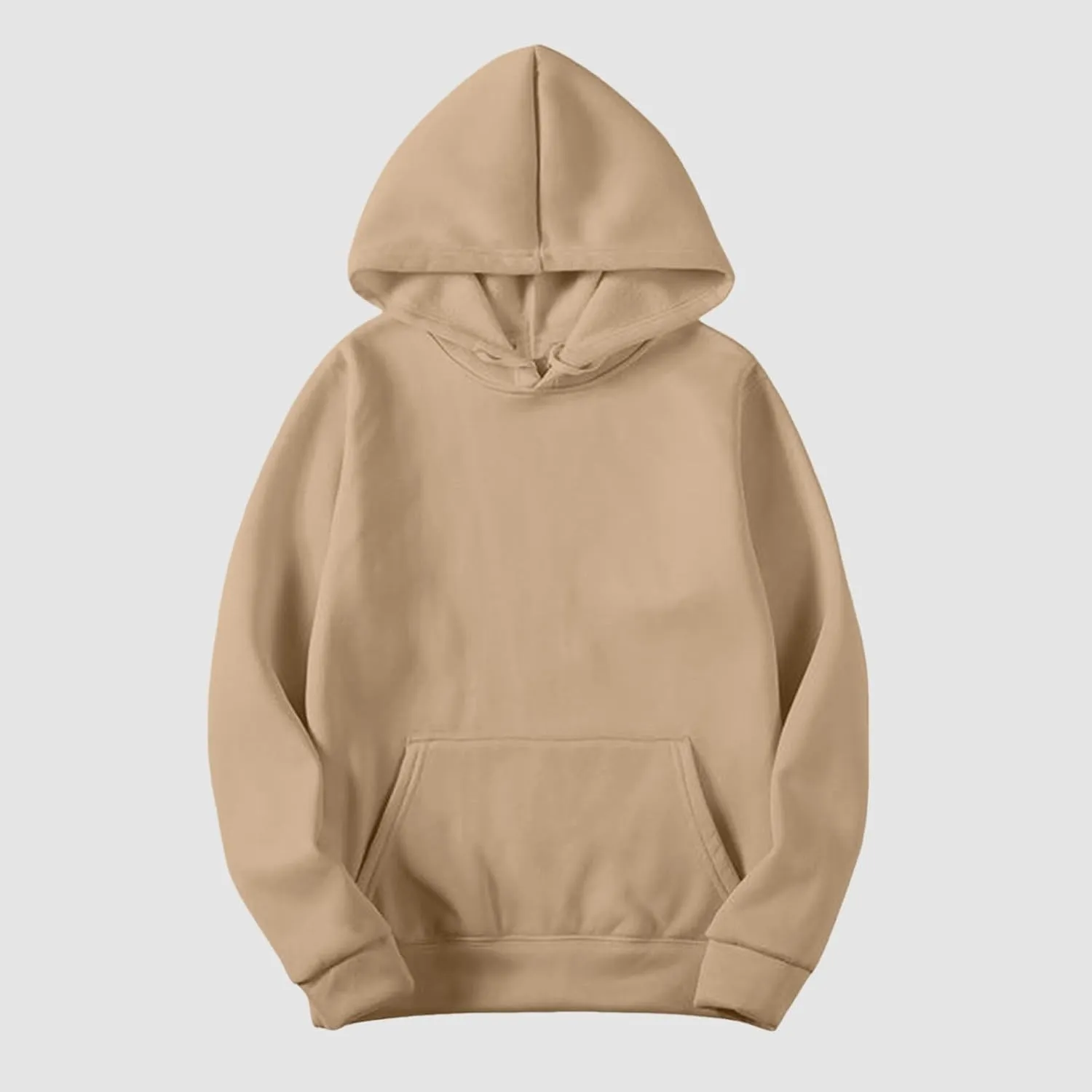 Hoodies For Women Plus Size Long Sleeve Drop Shoulder Casual Sweatshirt Solid Color Drawstring Fashion Sweatshirts