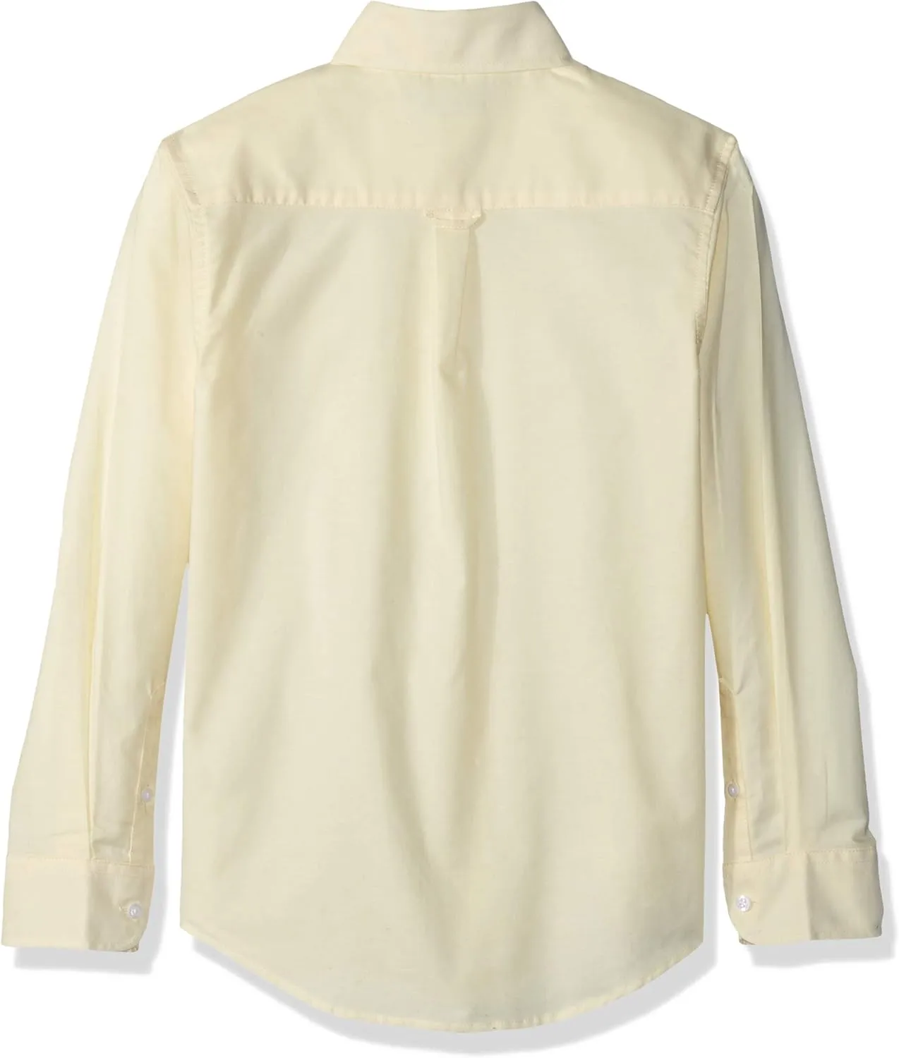 IZOD Boys' Long Sleeve Solid Button-Down Collared Oxford Shirt with Chest Pocket