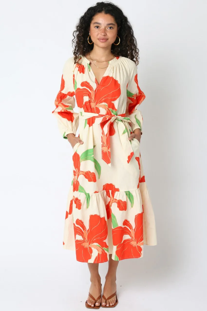 Kylie Floral Midi Dress