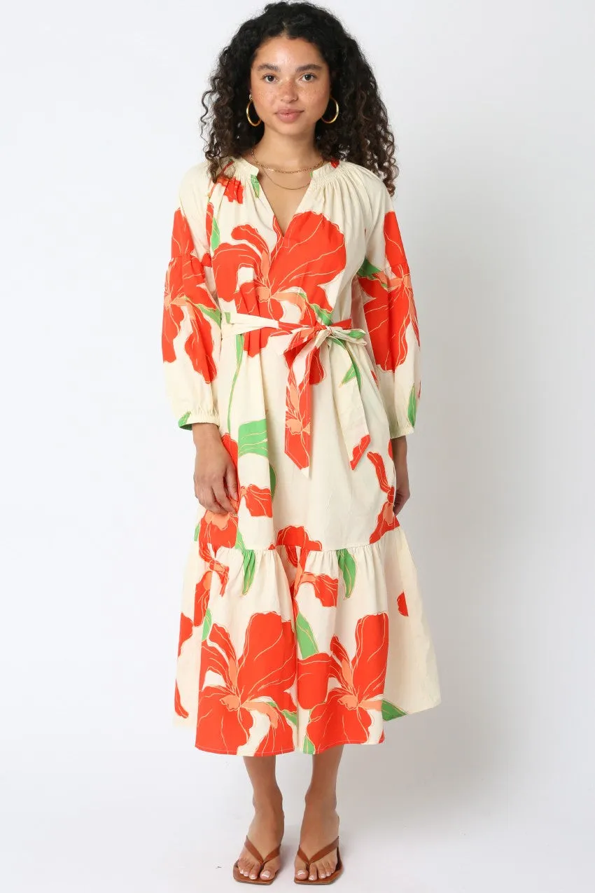 Kylie Floral Midi Dress