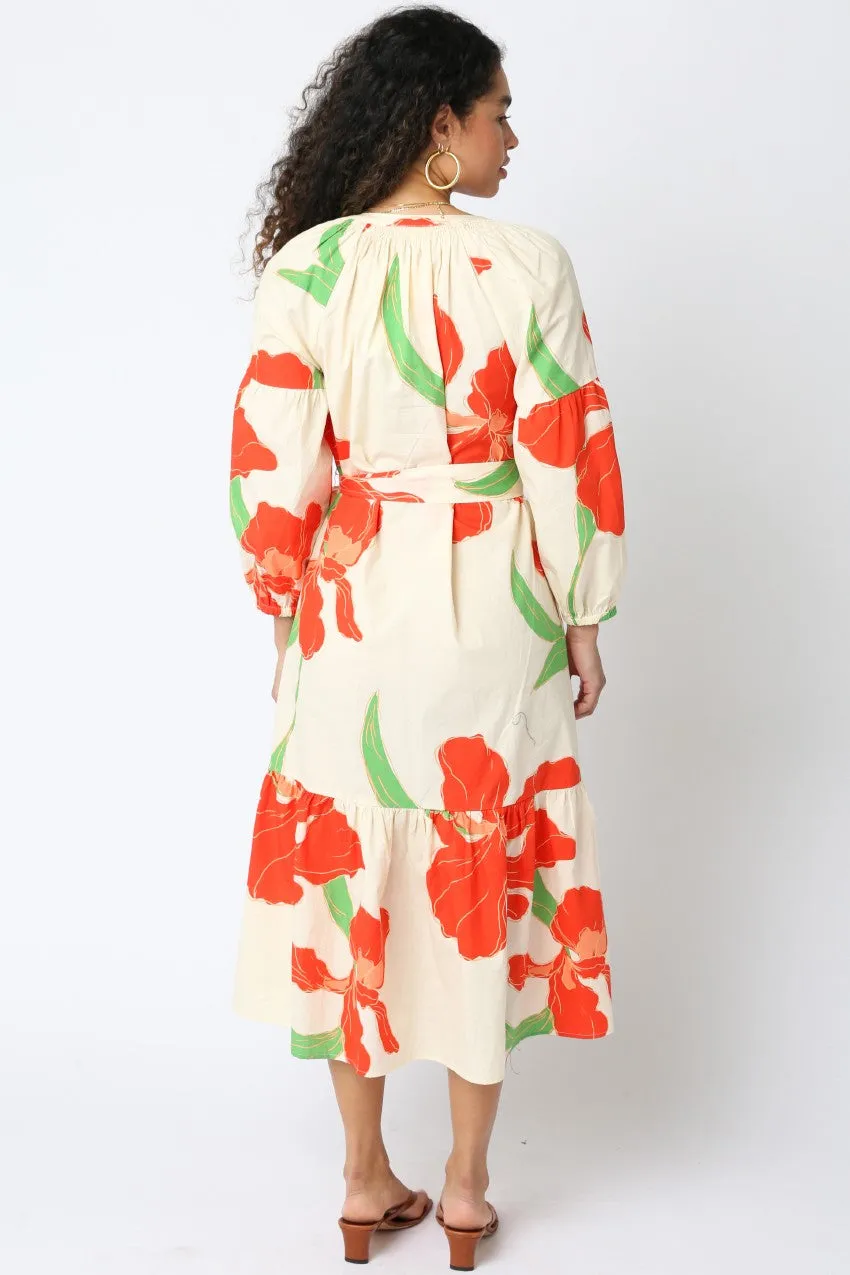 Kylie Floral Midi Dress