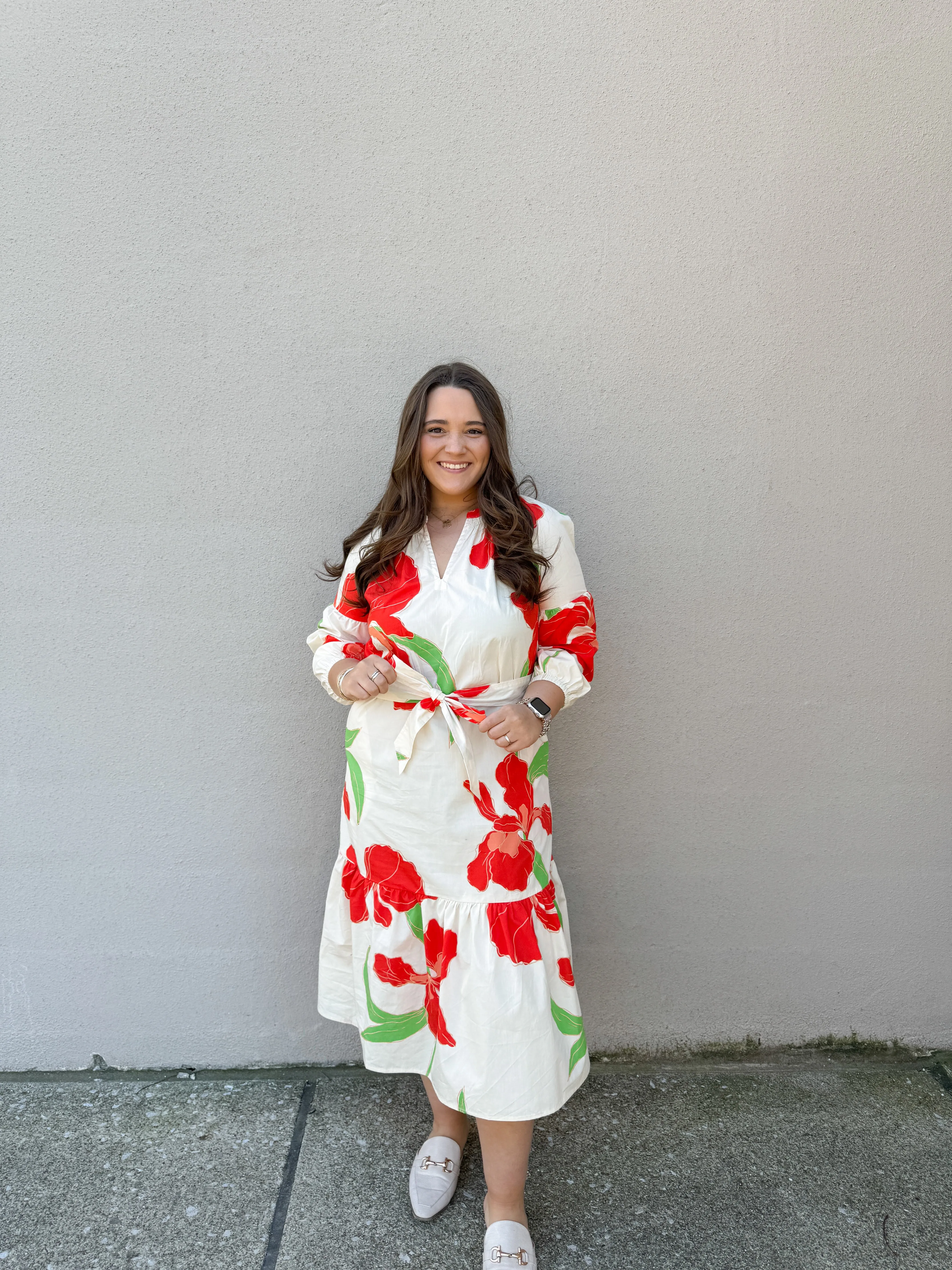 Kylie Floral Midi Dress