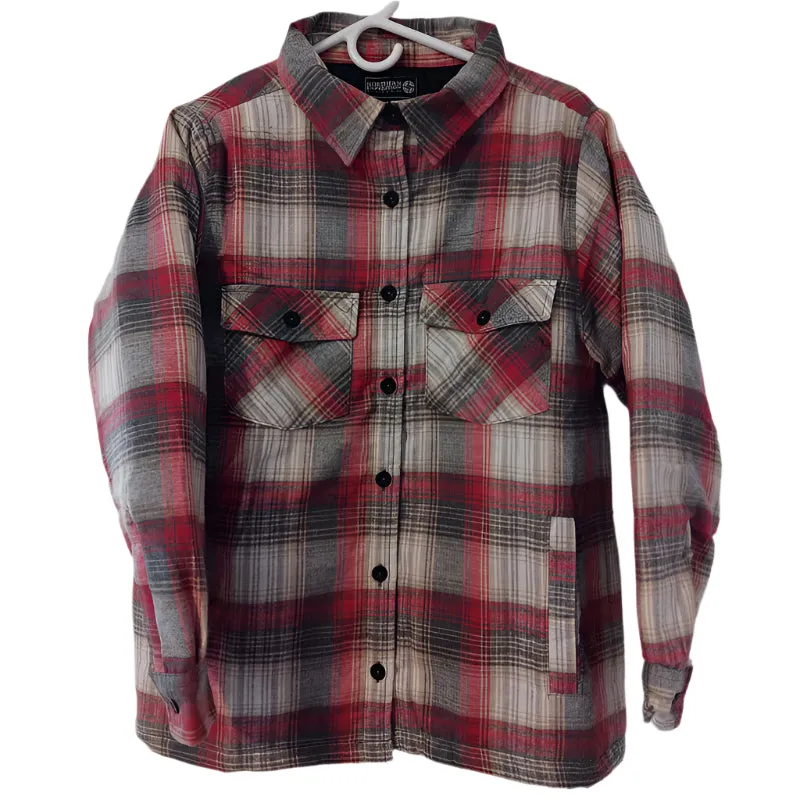 Ladies Quilted Flannel Button Shirts