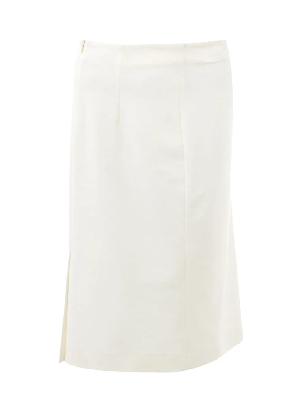 Lardini Elegant White Pencil Skirt