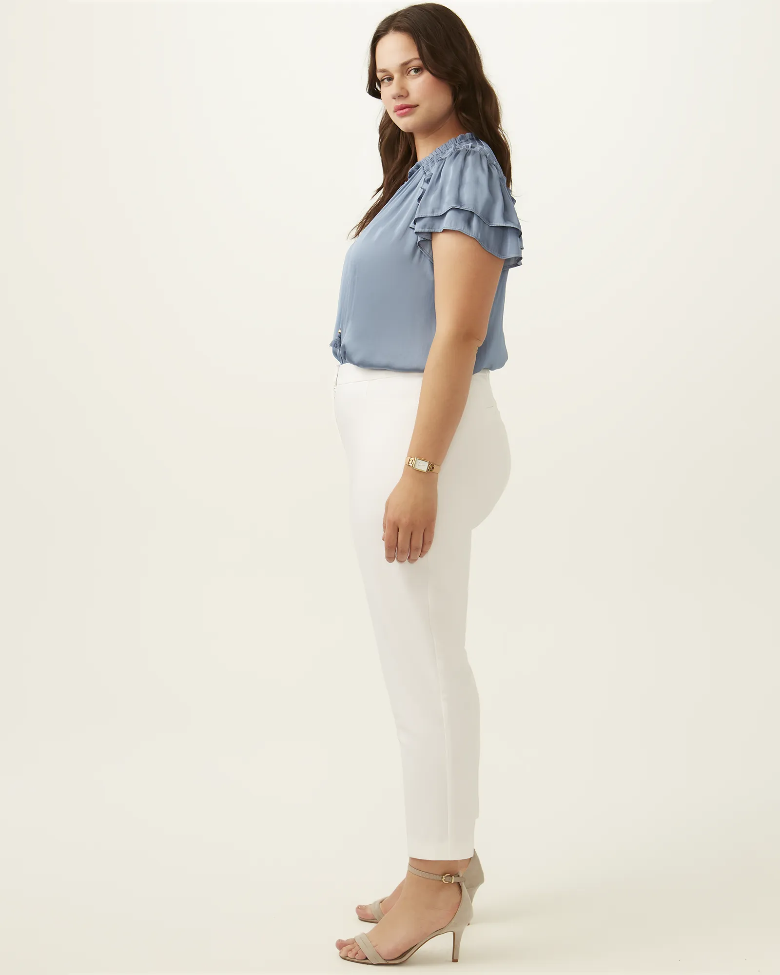 Lauren Ankle Pant | White