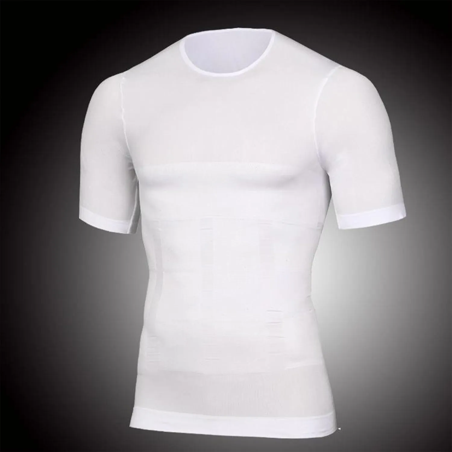 Maiyifu-GJ 5 Pack Men's Sleeveless Compression Shirts Athletic Workout Slimming Tank Top Running Undershirts Shapewear Vest