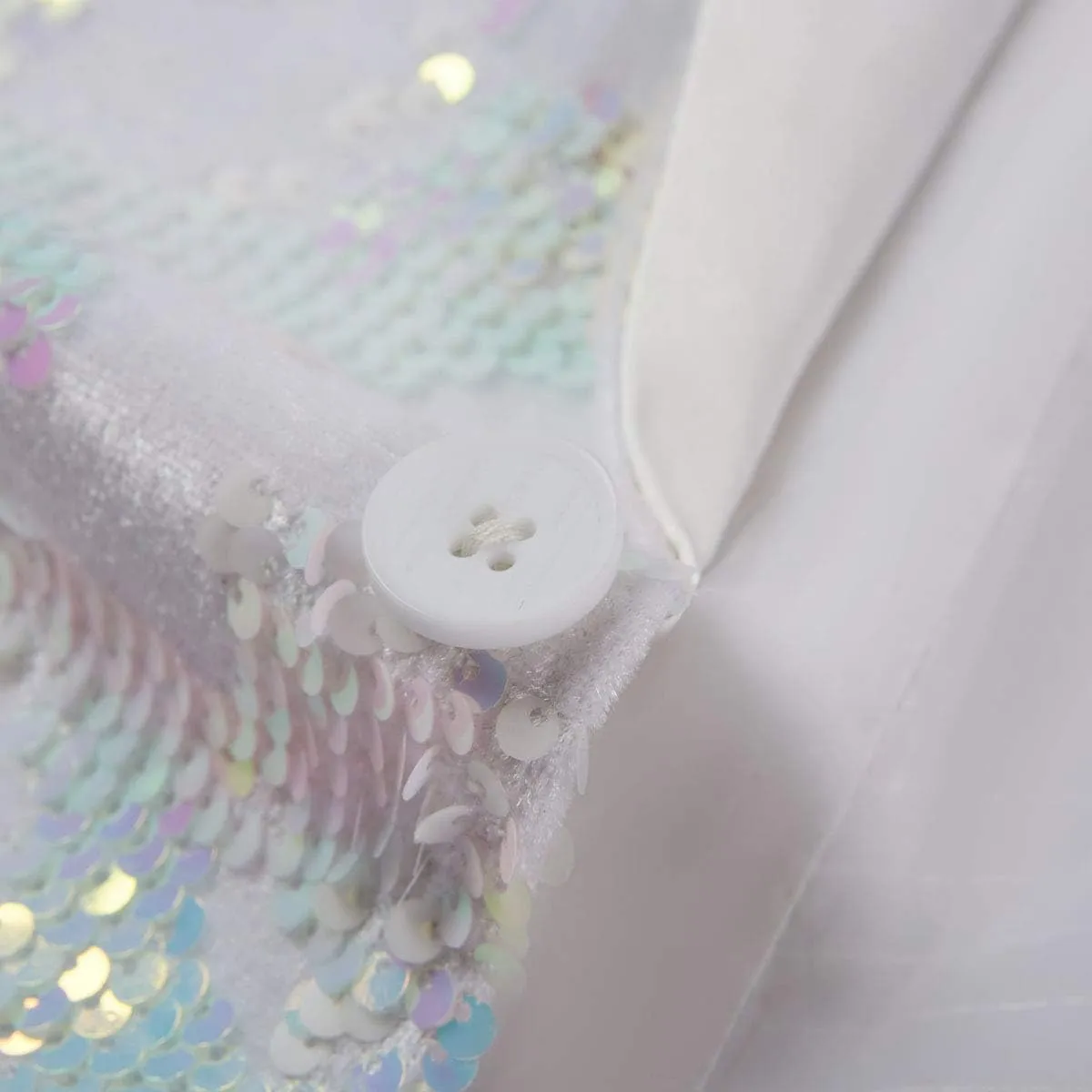 Men Fashionable Floral Pattern Sequins Two Pieces Set Suits