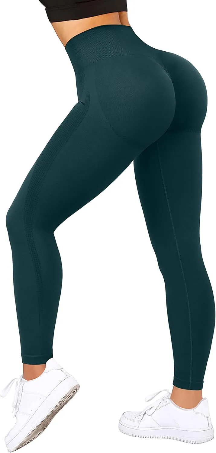 MOSHENGQI Scrunch Butt Leggings for Women Seamless High Waisted Slimming Workout Gym Yoga Pants